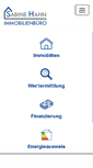 Mobile Screenshot of immobilienbuero-sabine-hahn.de